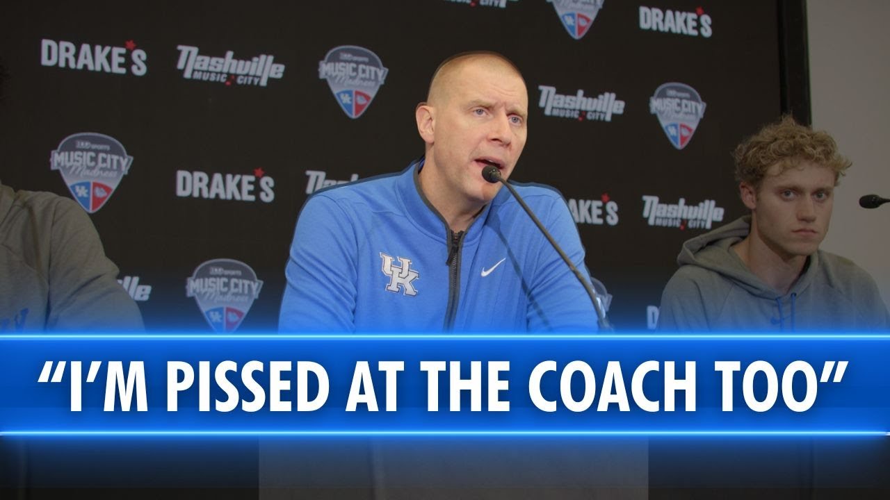 Mark Pope talks about Kentucky's historic 35-point loss to Gonzaga
