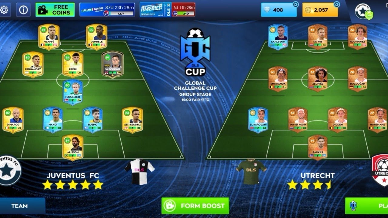 🔥DLS 26 | Utrecht Vs Juventus | #Global chaleja cup#Mabape vs Ronaldo# Division one😯