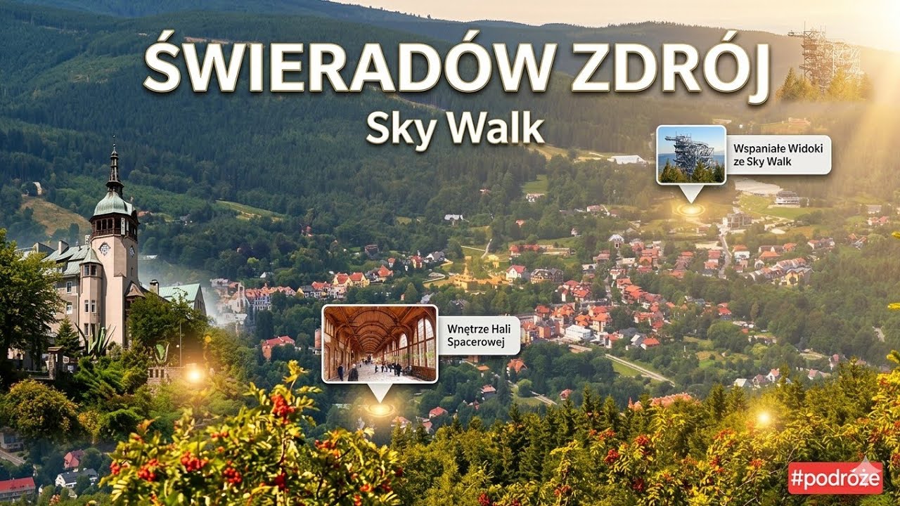Świeradów Zdrój uzdrowisko w województwie dolnośląskim; m in  dom zdrojowy, hala spacerowa