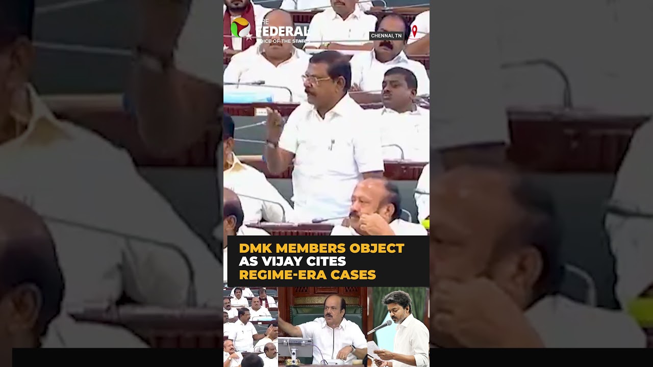 Speaker stops DMK MLA from interrupting as Vijay speaks in Assembly | #shorts