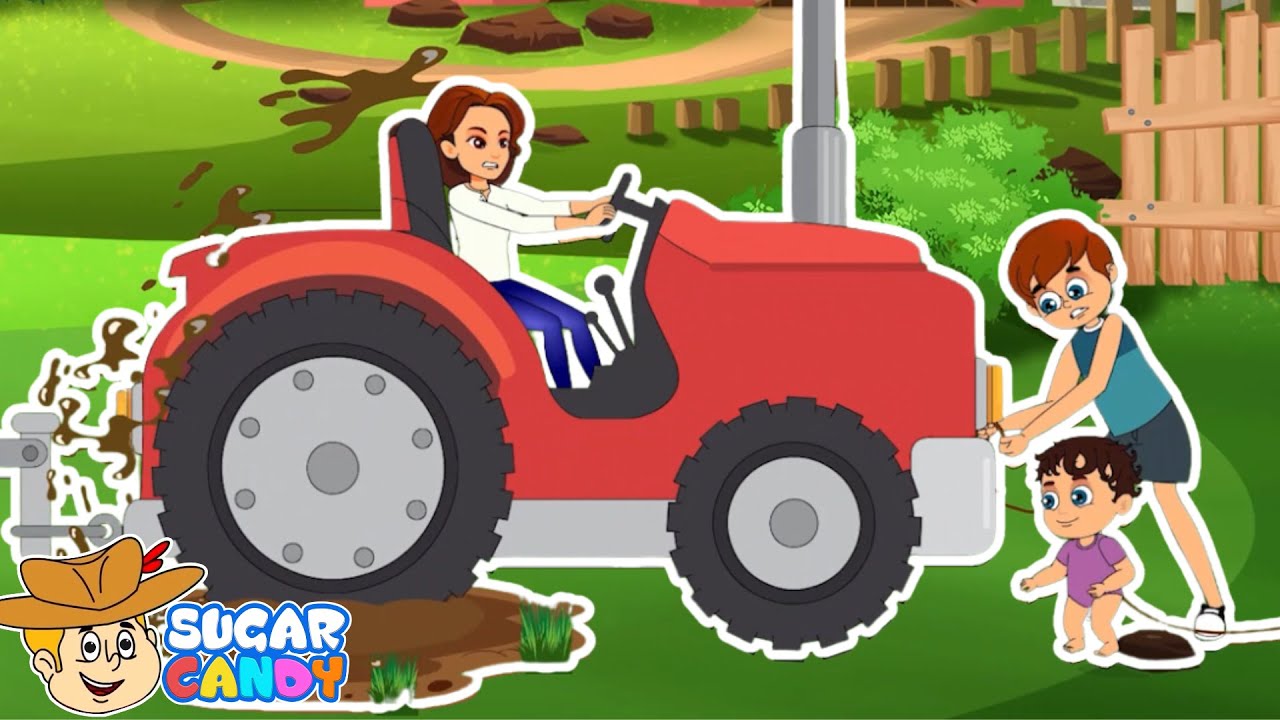 Farmer In The Dell | Tractor Song For Kids | Sugar Candy Nursery Rhymes