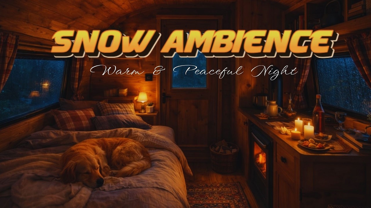 Blizzard vs. Fireplace ❄️🔥 Hunter’s Cabin Night for Restful Sleep