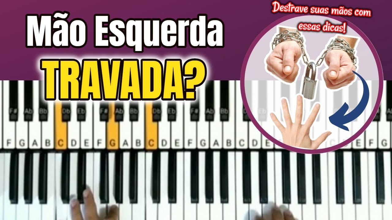 Arpejos DESTRAVE suas MÃOS exercícios pra você dominar no teclado Passo a Passo