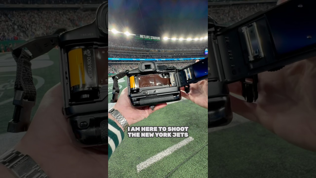 Shooting NFL On 35mm Film&hellip; And Developing It At The Game 🏈🎞️ #expiredfilmclub #nfl #35mmfilm