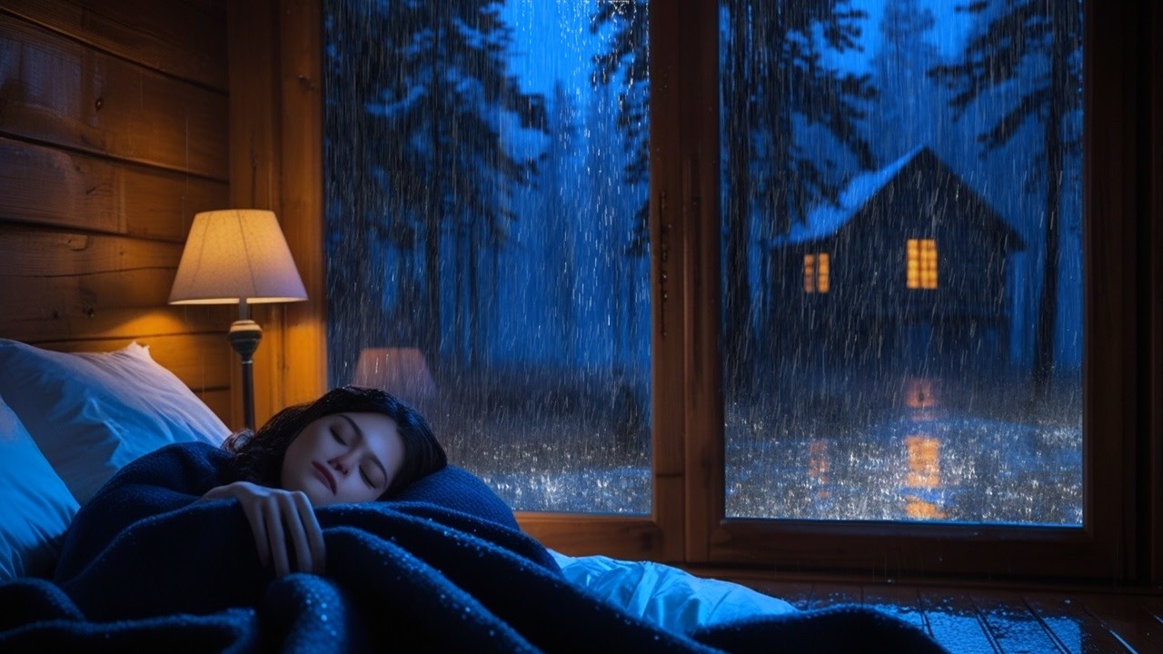 Night Rain Sounds for Sleep, Meditation and Study Sessions