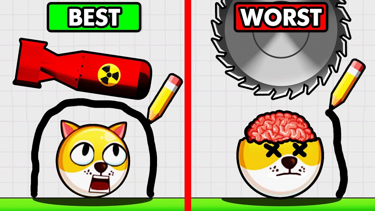 BEST RESCUE vs WORST RESCUE (Save The Doge)
