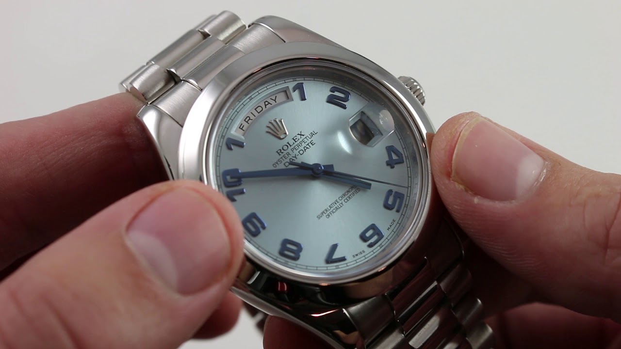 Pre-Owned Rolex Oyster Perpetual Day-Date II 218206 Luxury Watch Review