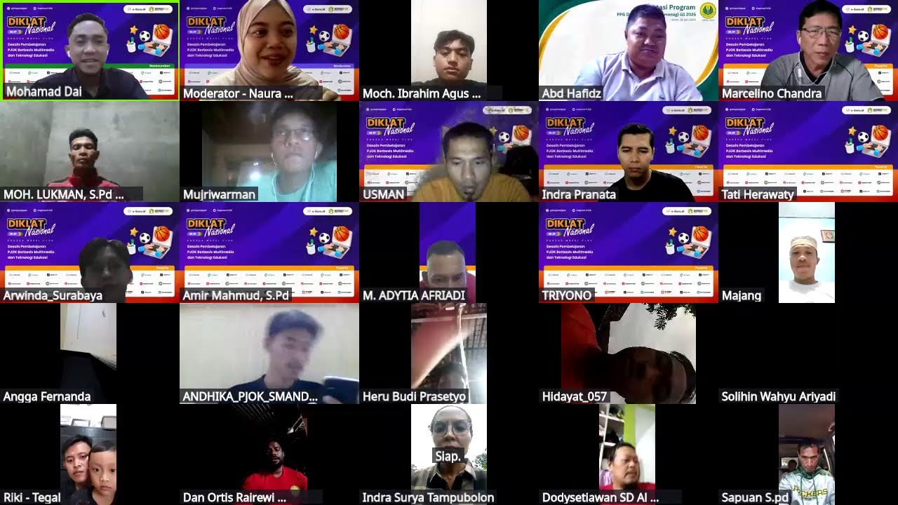 #3 Diklat Desain Pembelajaran PJOK Berbasis Multimedia dan Teknologi Edukasi