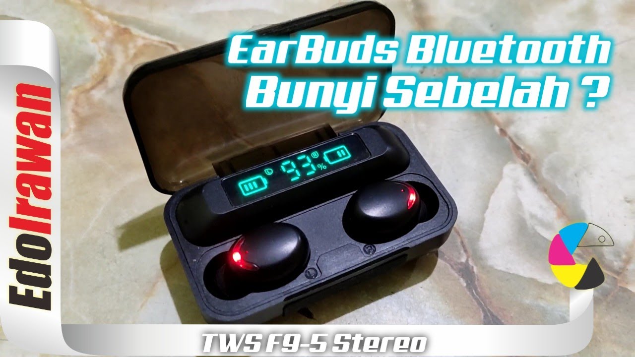 Earbuds TWS F9-5 Bunyi sebelah? pemutaran video/music berhenti sendiri?