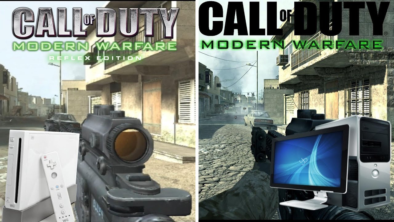 Call of Duty 4: Modern Warfare [ Wii VS PC]  Comparación