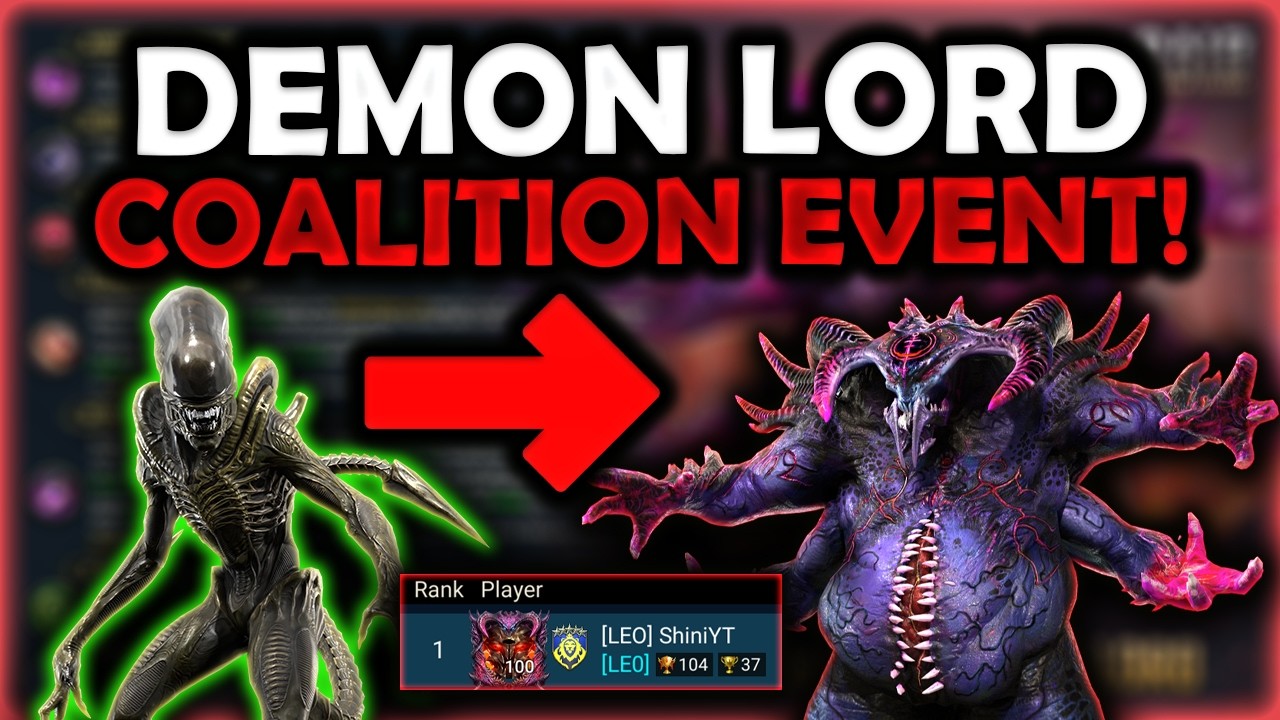 Free Loot BEST PVE Event - Tained Demon Lord Coalition Boss Guide I RAID: Shadow legends