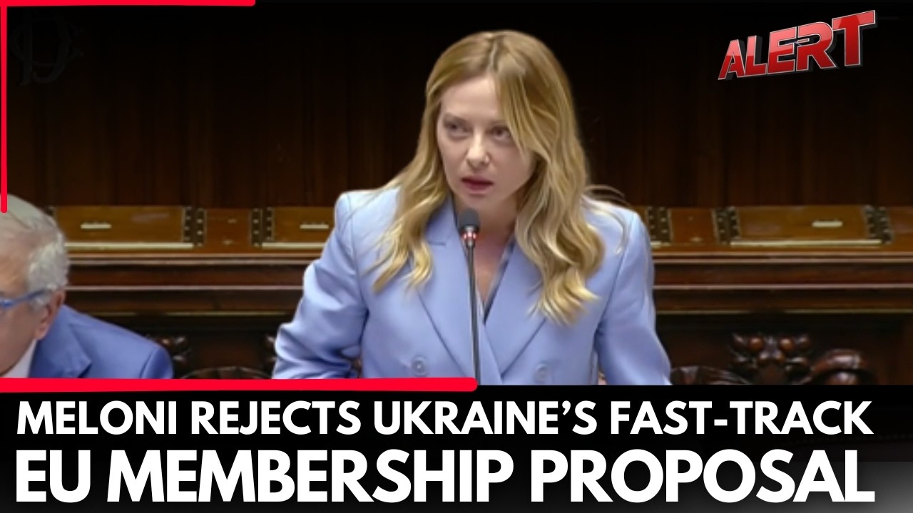 Meloni Slams EU Double Standards As Ukraine's Membership Push Accelerates | ALERT News