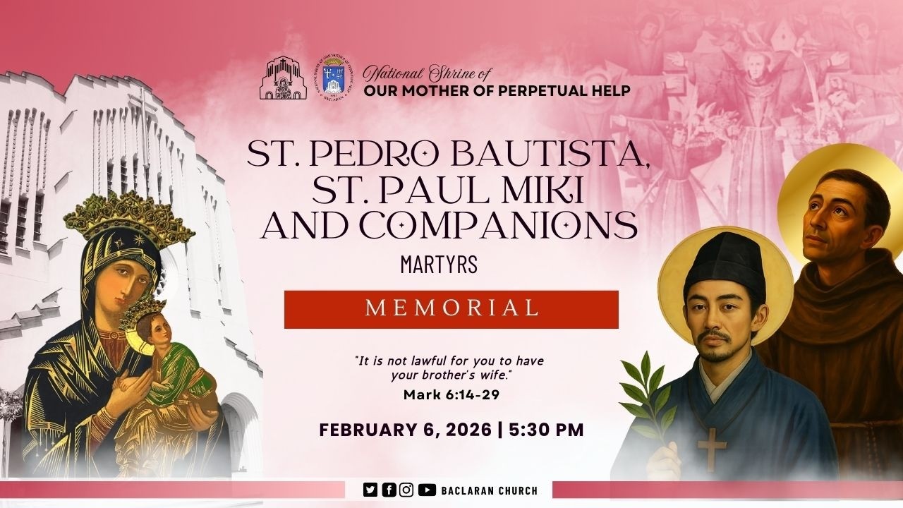 Baclaran Church: Memorial of Saint Paul Miki and Companions, Martyrs