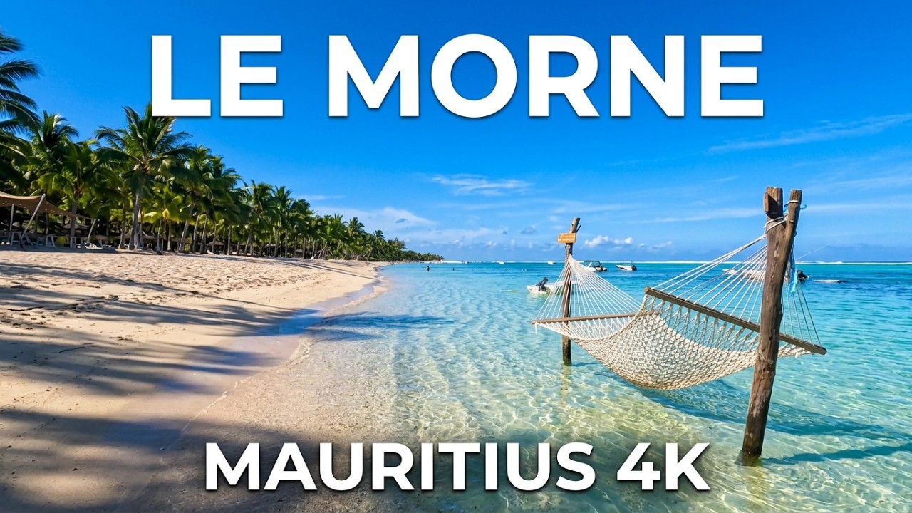 Le Morne Beach Walk, Mauritius 🇲🇺 LUX & St. Regis Resorts | 4K