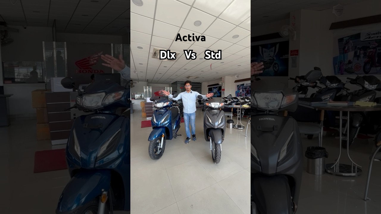 Activa DLX vs STD #hondaactiva #hondaactiva7g #activa #activa7g #hondaactivabs6 @CarwithAshutosh