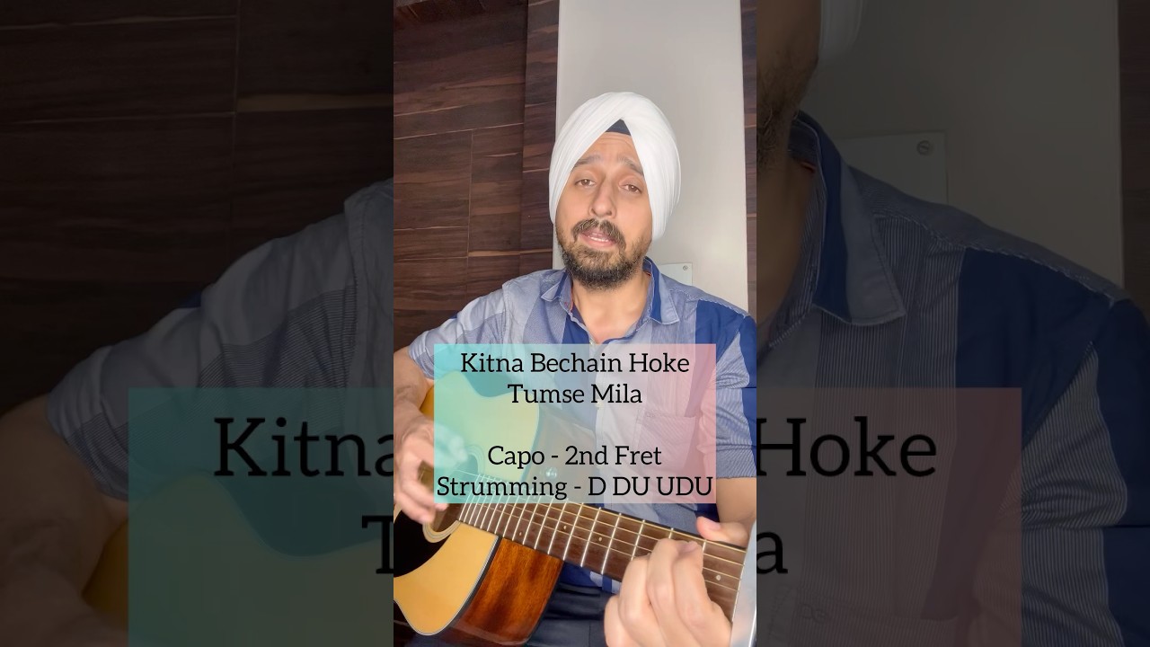 Kitna Bechain Hoke | Udit N | Alka Y | Guitar tutorial by Sanmeet Bagga