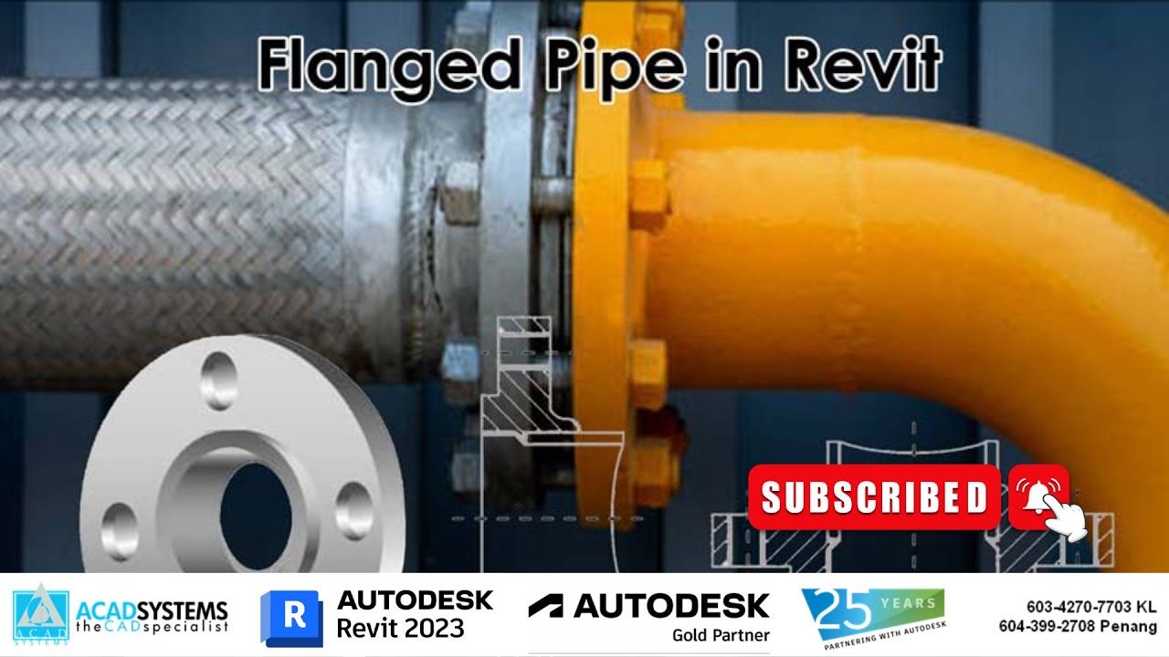Flanged Pipe in Revit