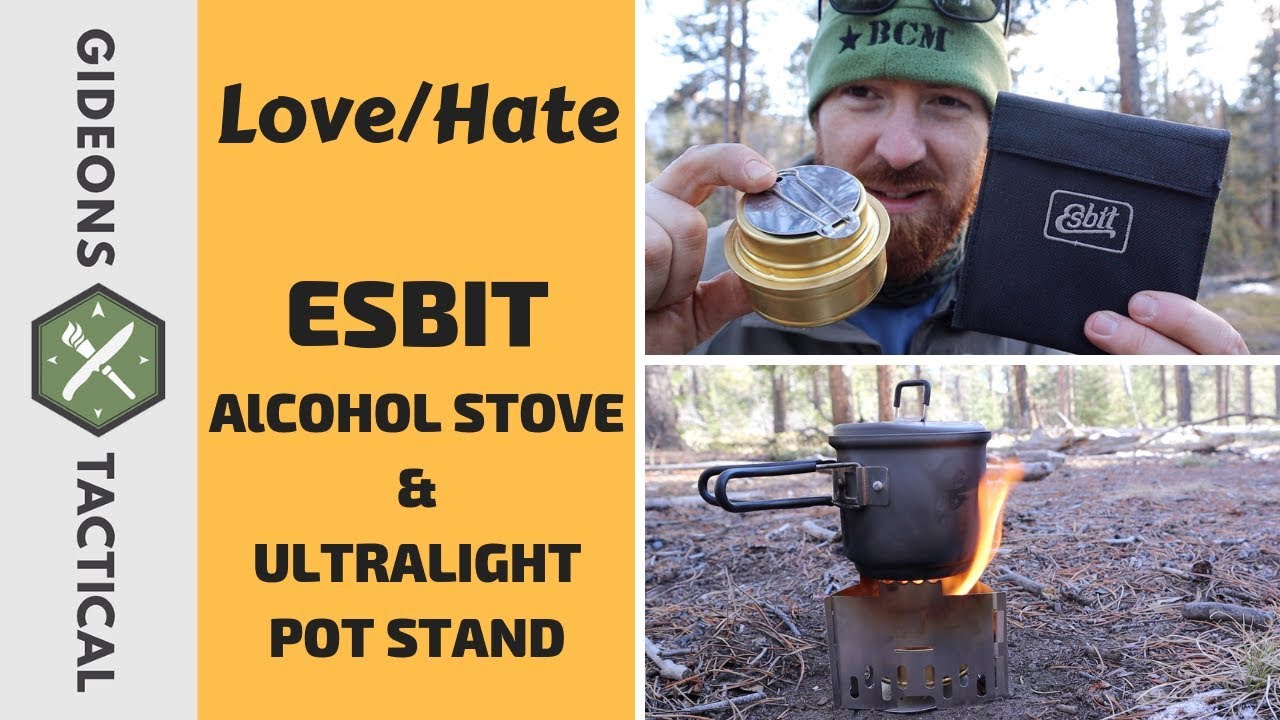 Love/Hate Esbit Alcohol Stove & Ultralight Pot Stand