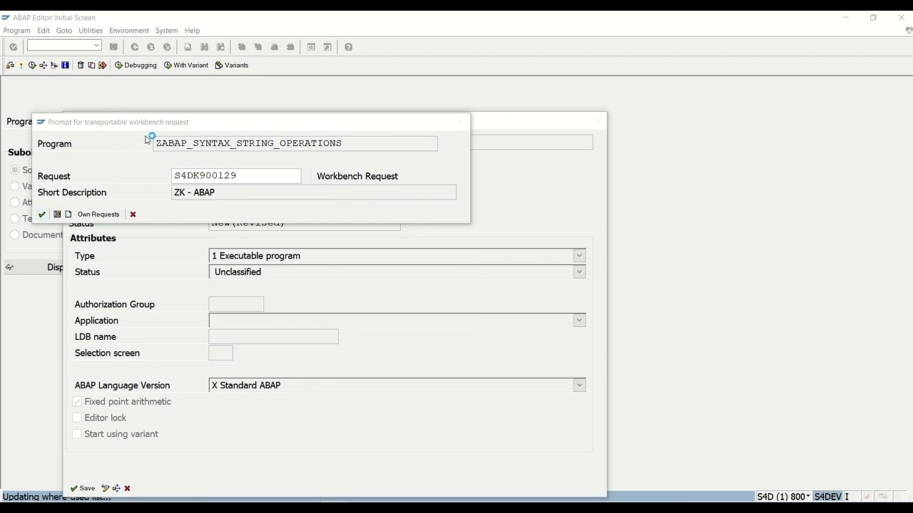 12.6 SAP ABAP String operations concatenate split
