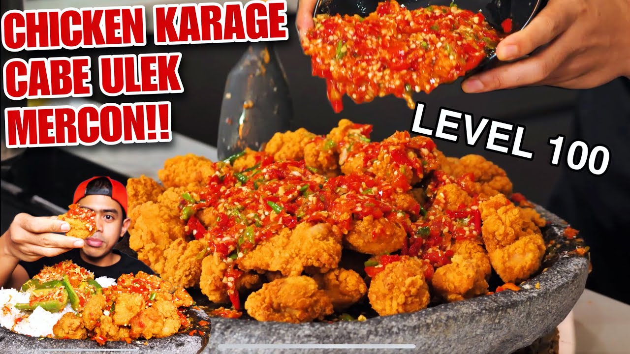 MUKBANG CHICKEN KARAGE CABE ULEK SETAN PERTAMA DIDUNIA !!
