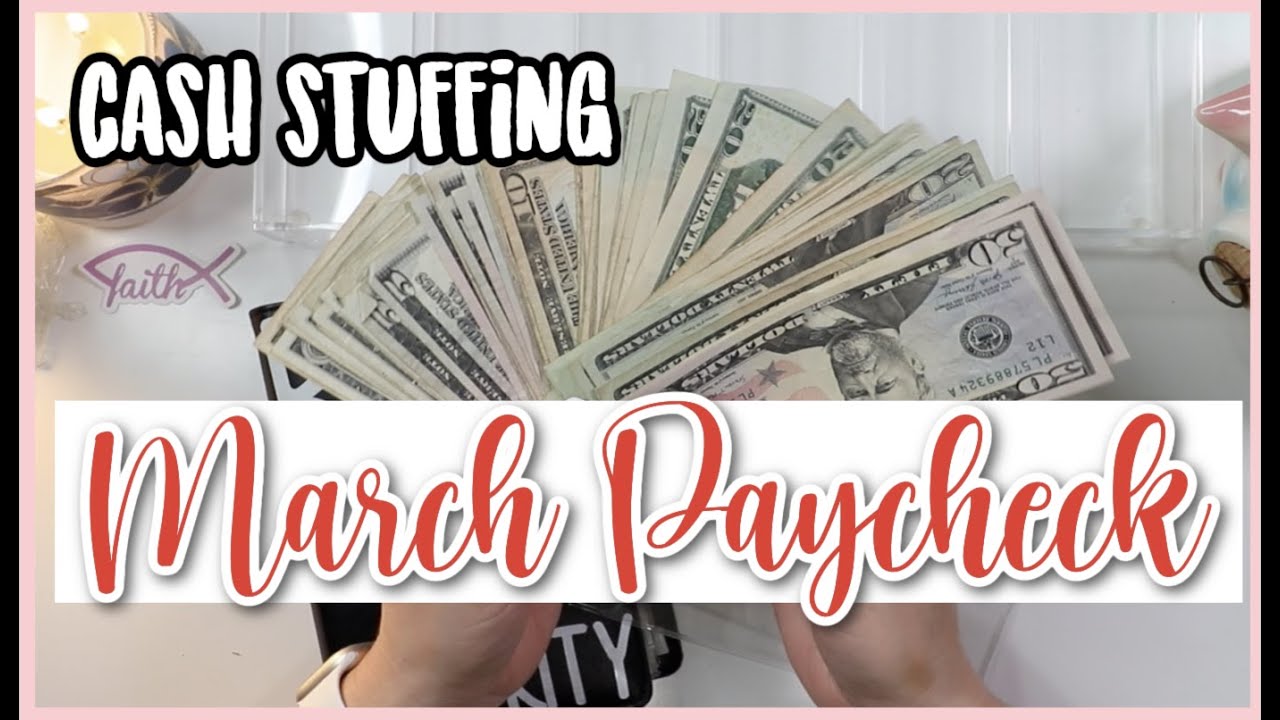 Cash stuffing March Paycheck I MADE A BIG MISTAKE