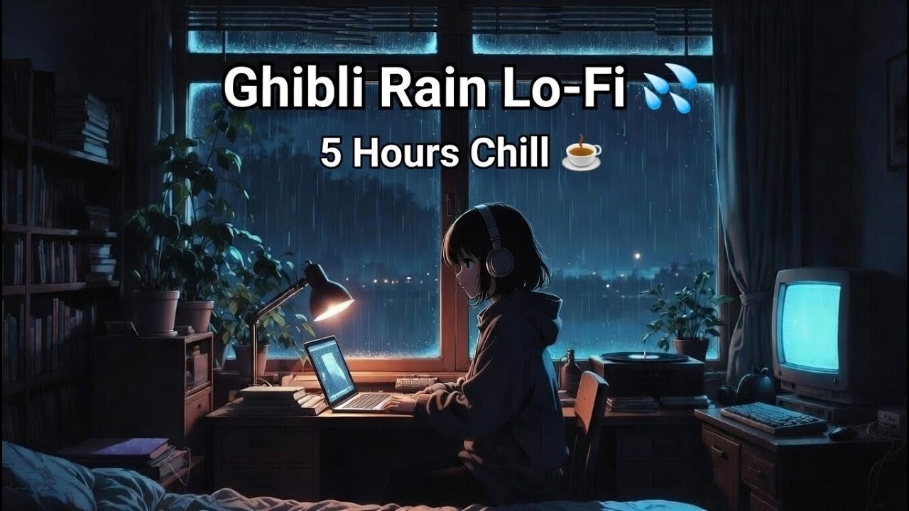 Rainy Ghibli Lo-Fi 5 Hours ☕ Chill Study & Sleep Vibes 2026 | Coffee for your head
