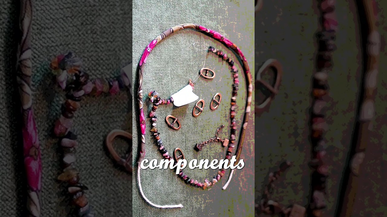 HelgaTh&eacute;#Jewerly&fabric #bijouxfantaisie #diyjewellerymaking#shortvideo#bijouxtendence#curent bijoux