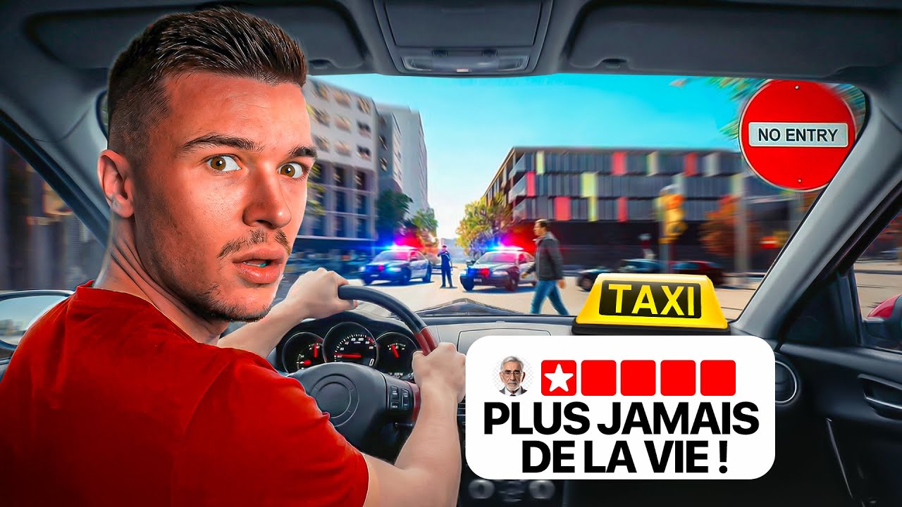 Je deviens le PIRE taxi… la police M'ARRÊTE🚨