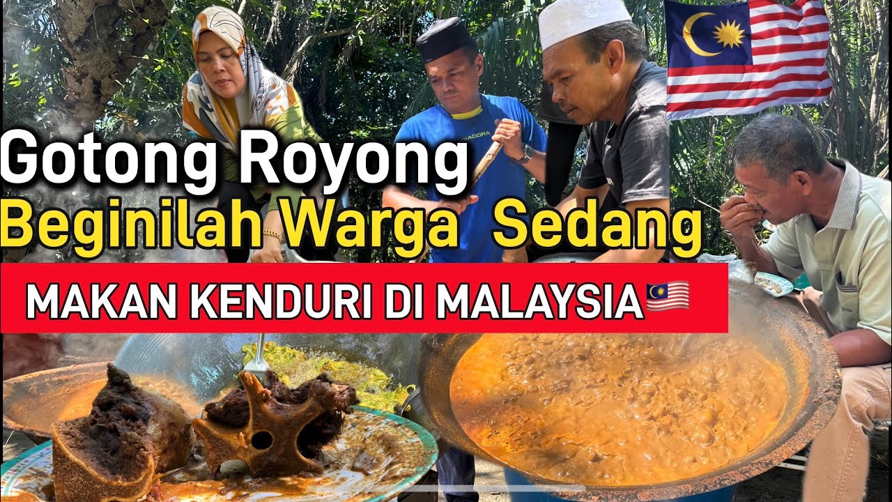 Kenduri / slametan GULAI DAGING BATANG PISANG  Malaysia🇲🇾 berasal dari kampung charok