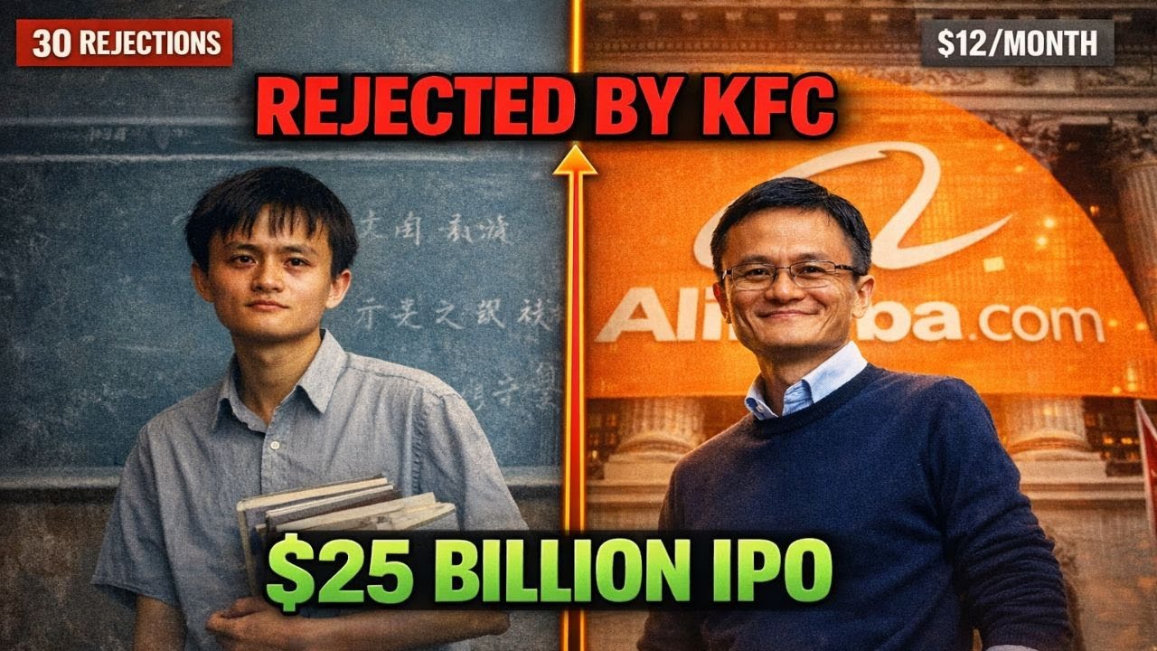 Rejected by KFC & 30 Jobs - English Teacher Earning $12/Month Built Alibaba ($25 Billion)