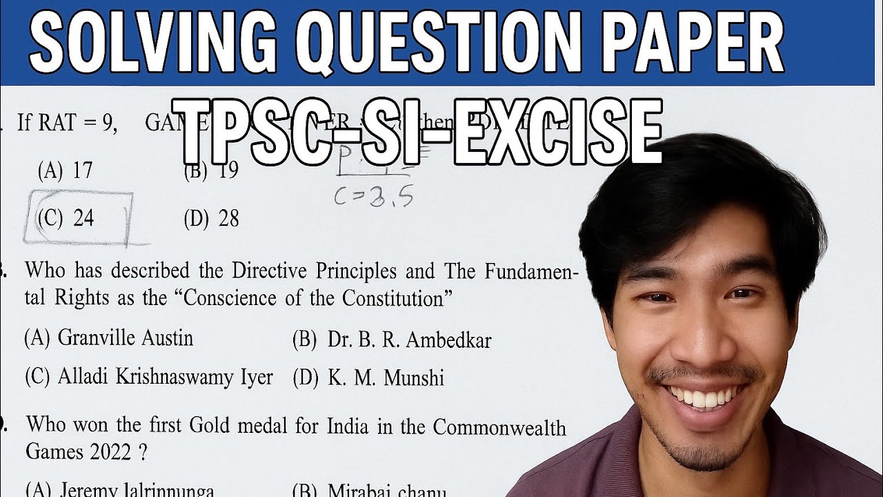 TPSC SI EXCISE previous year question paper 2023