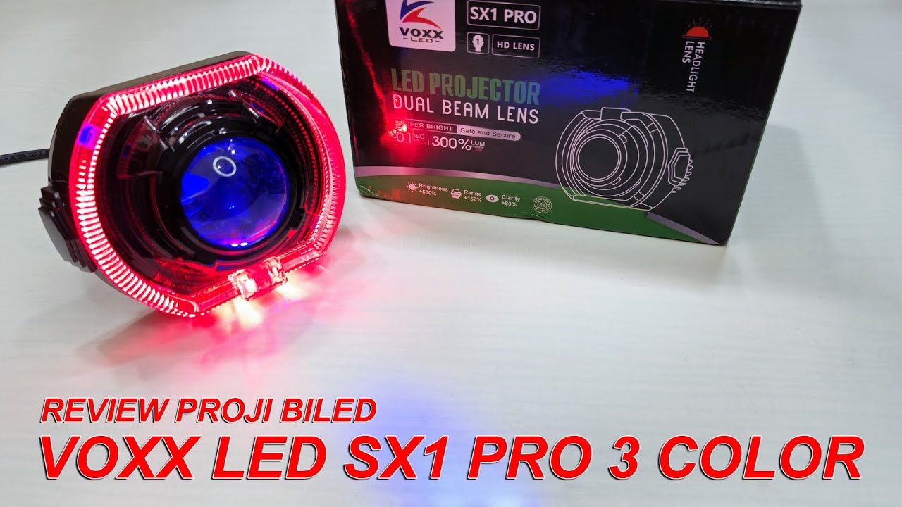 Review Proji Biled Matrix Voxx Led SX1 Pro 3 Color 4.5