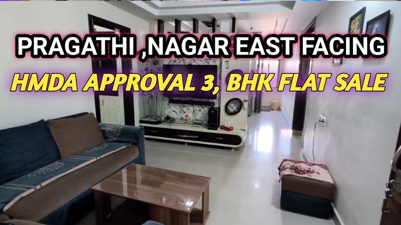 KUKATPALLY#PRAGATHI NAGAR, FURNISHED SEMI#GATED COMMUNITY ,3 BHK FLAT SALE