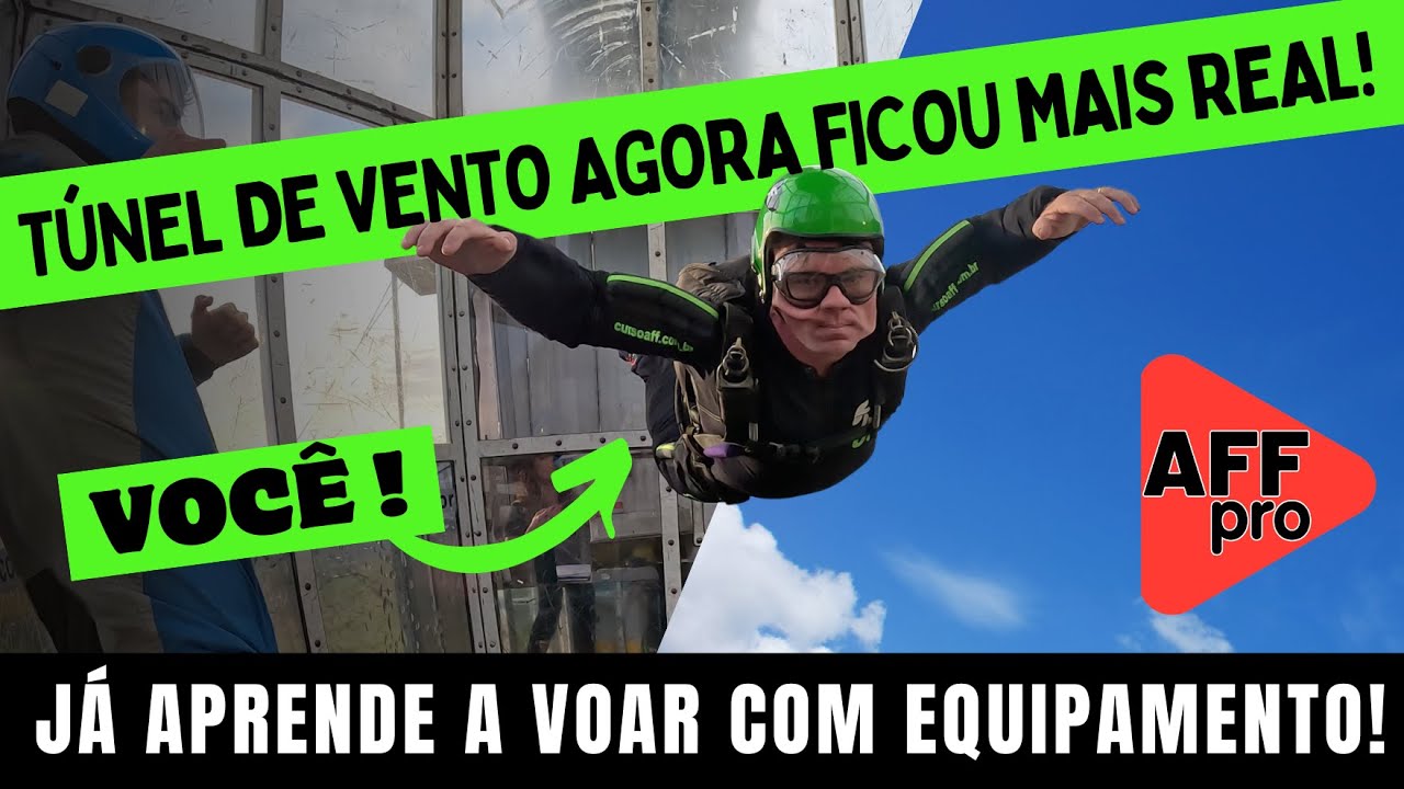 [Curso de Paraquedismo] Quando o túnel de vento fica mais real!
