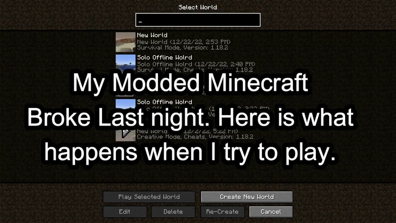 Modded Minecraft Issue with Internal Server (Vault Hunters 1.18)