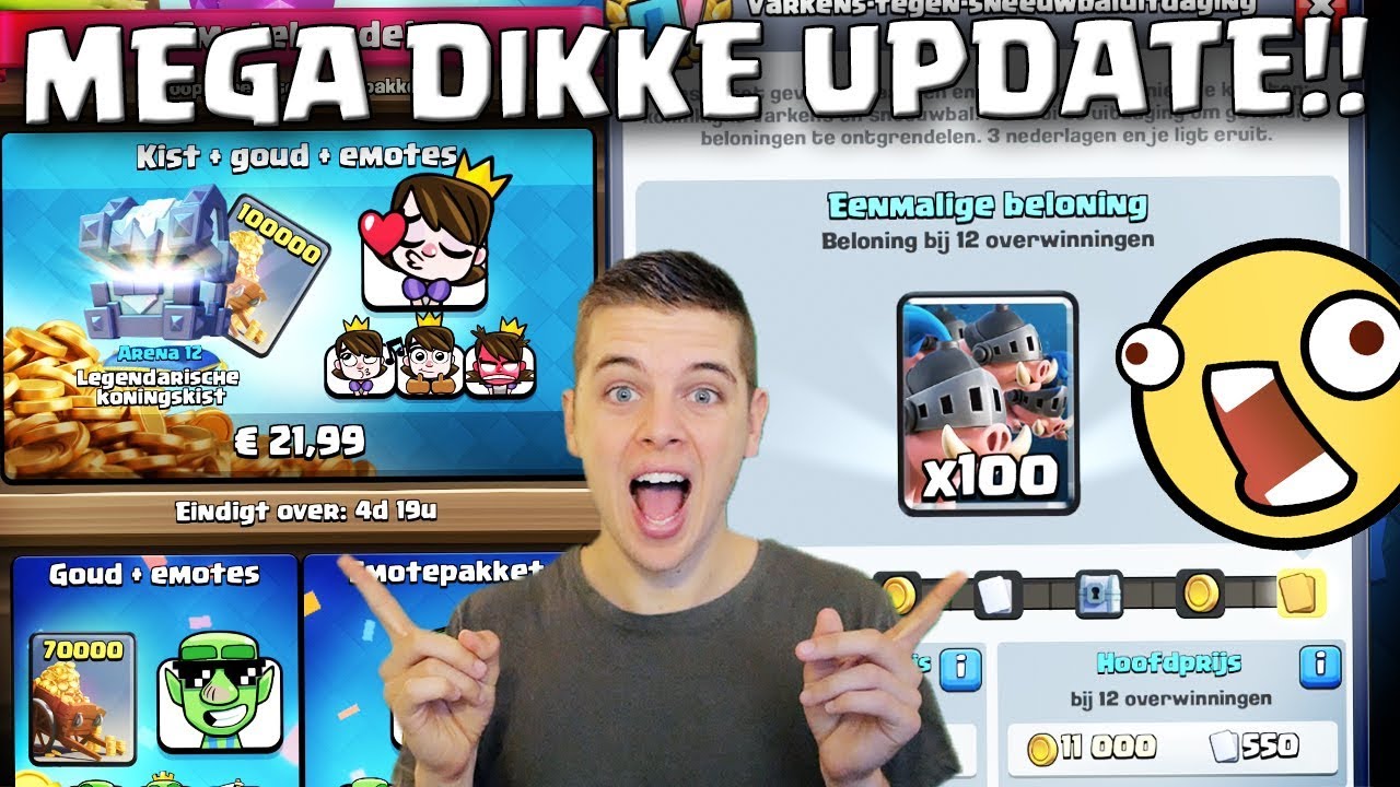 NIEUWE UPDATE IS ECHT MEGA ZIEK!! CLASH ROYALE NEDERLANDS