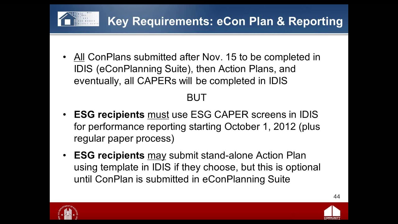 ESG Webinar: Implementing the HEARTH Act: The Emergency Solutions Grants Program - 10/16/12