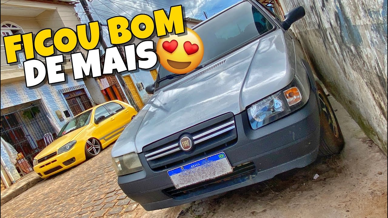 FIZ MASCARA NEGRA NOS FAROIS DO FIAT UNO