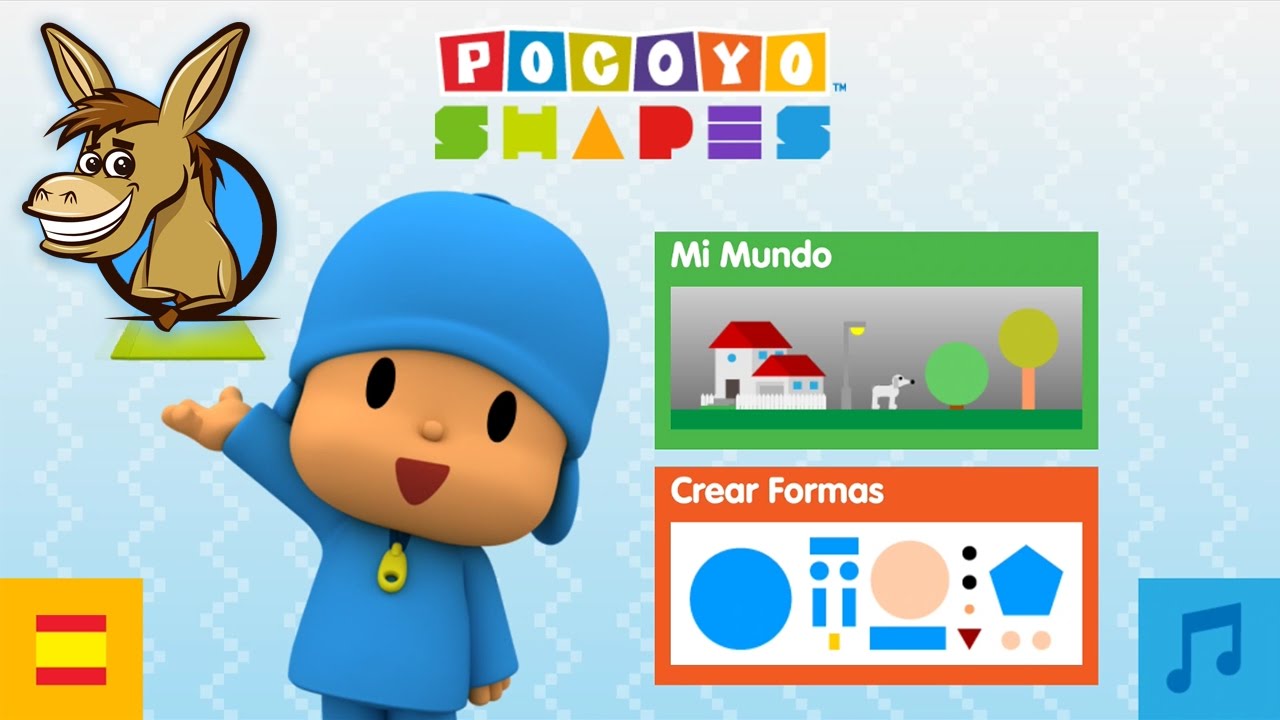 Pocoyó Shapes App Gameplay - Formas geométricas