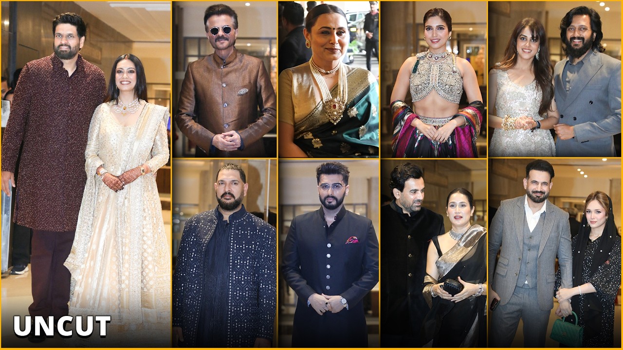 Anil Kapoor, Arjun, Rani, Bhumi, Riteish-Genelia, Yuvraj & Zaheer: Eka & Ravi Bhagchandka Reception