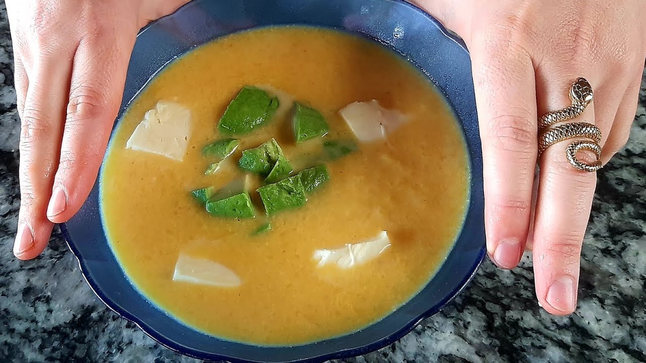 Sopa de Calabaza o zapallo super fácil.