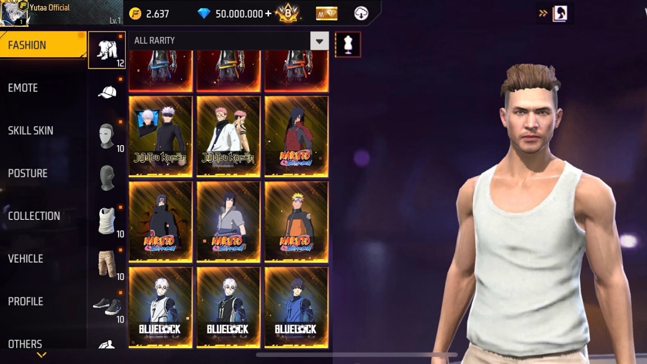 NOOB 👉 TO 👉 PRO🤑 SPEND 50,000,000💎 IN NEW ACCOUNT LEVEL 1 FREE FIRE⚡️