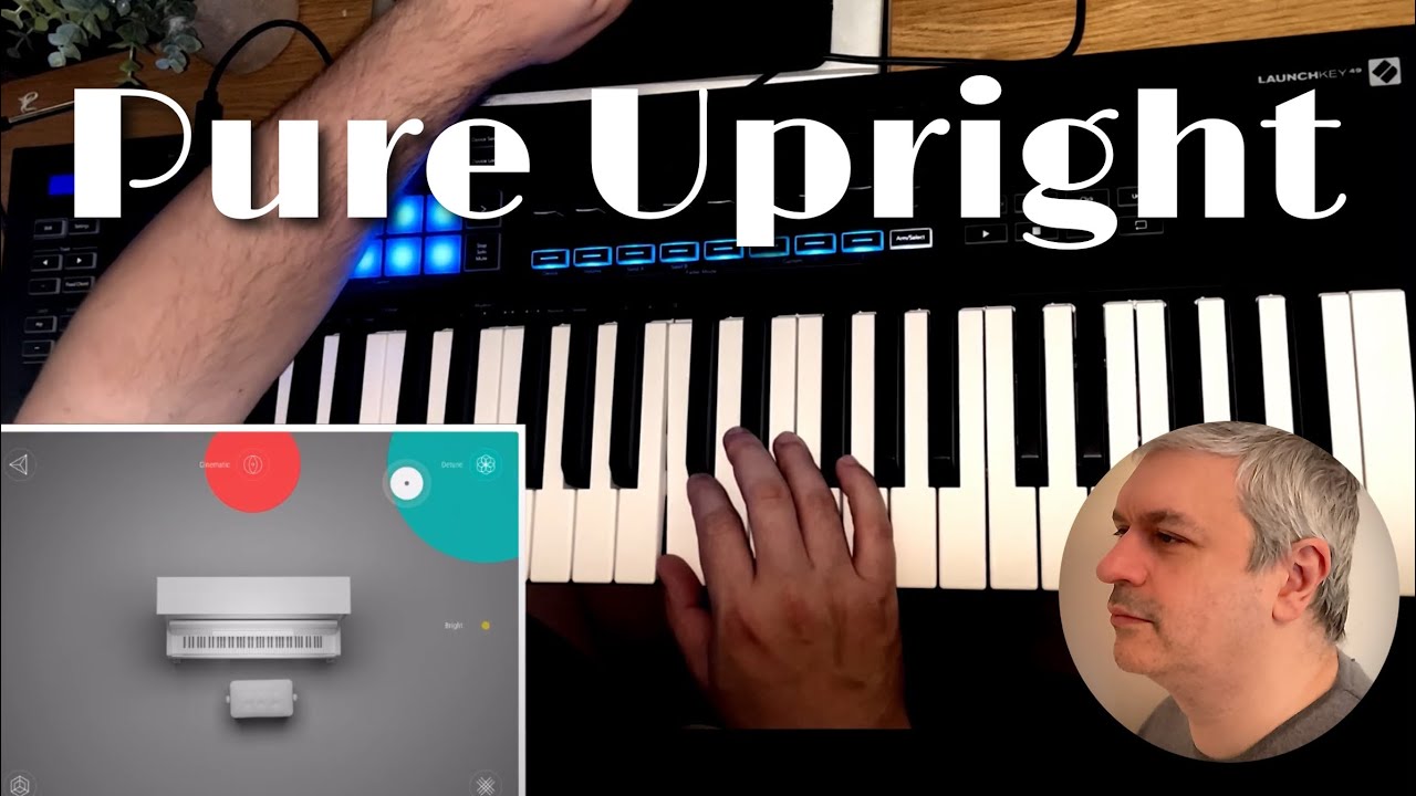 e-instruments lab Pure Upright - Demo: improvise on an iPad, no FX, no hold pedal!