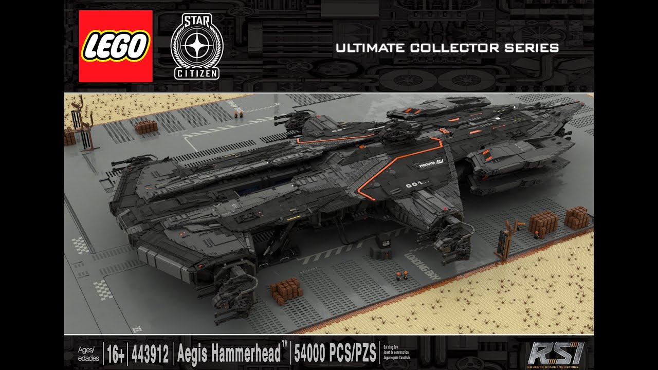 (Ep. 1) LEGO Aegis Dynamics Hammerhead - Ultimate Collector Series (MOC)