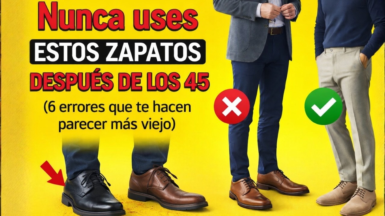 Nunca uses estos zapatos después de los 45 (6 errores que te hacen parecer más viejo)