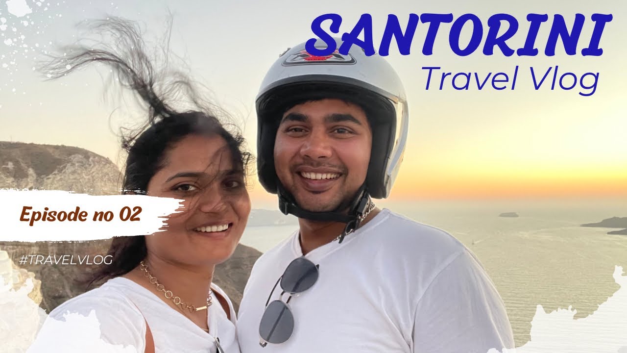 SANTORINI GREECE TRAVEL VLOG | CALDERA, AKROTIRI LIGHT HOUSE, WHITE BEACH AND RED BEACH, FIRA SUNSET