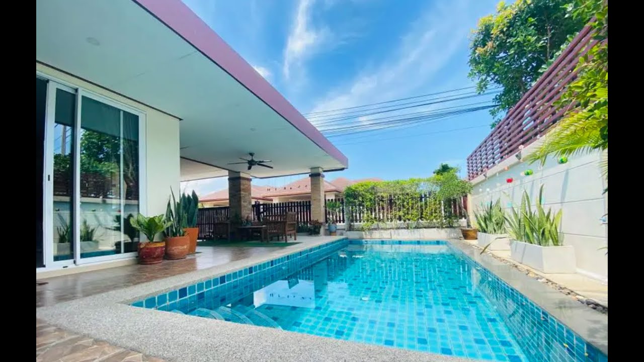 Huay Yai Pattaya  Modern 3 beds pool villa for sale Reduced in Price