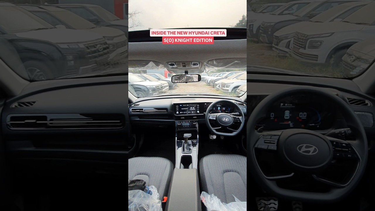 Hyundai Creta with All-black interior 😍 #shorts #cretaknightedition