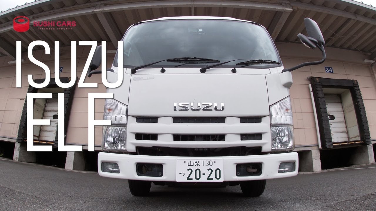 Nowy Isuzu Elf Turbo DIESEL w Mount Fuji