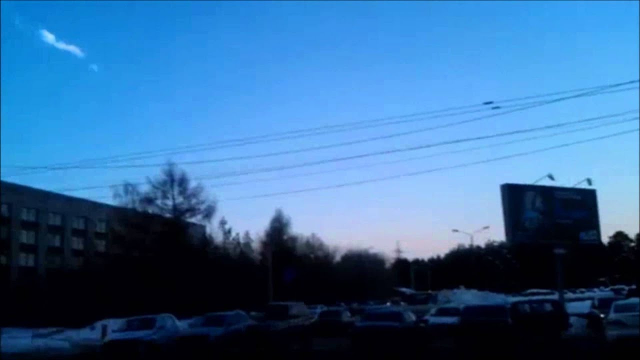 Meteor Shards Hit Russia!  Very Scary! 2013! Dash Cam